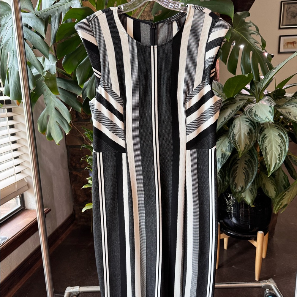 BCBGMaxAzria Black and White Dress NWT